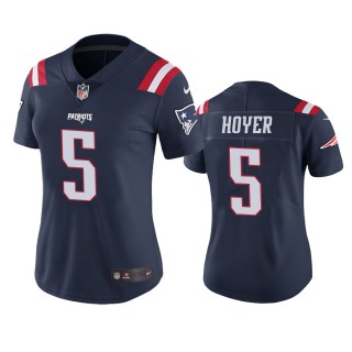 Women's New England Patriots Brian Hoyer Navy Color Rush Limited Jersey