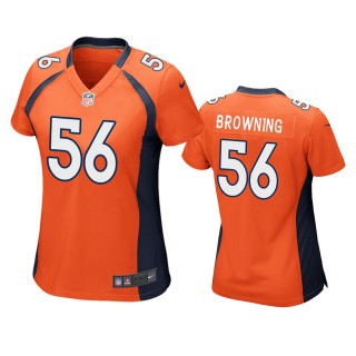 Women's Denver Broncos Baron Browning Orange Game Jersey