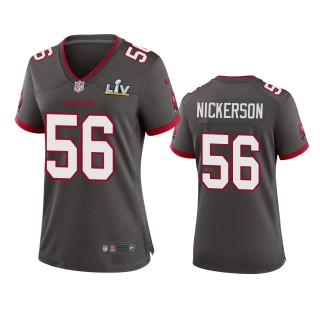 Women's Tampa Bay Buccaneers Hardy Nickerson Pewter Super Bowl LV Game Jersey