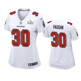 Women's Tampa Bay Buccaneers Ke'Shawn Vaughn White Super Bowl LV Game Fashion Jersey