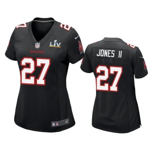 Women's Tampa Bay Buccaneers Ronald Jones II Black Super Bowl LV Game Fashion Jersey