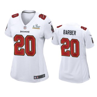 Women's Tampa Bay Buccaneers Ronde Barber White Super Bowl LV Game Fashion Jersey