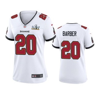 Women's Tampa Bay Buccaneers Ronde Barber White Super Bowl LV Game Jersey