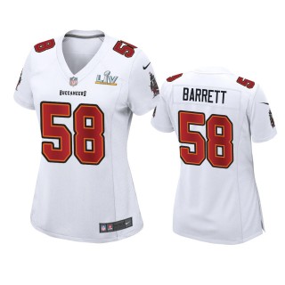 Women's Tampa Bay Buccaneers Shaquil Barrett White Super Bowl LV Game Fashion Jersey