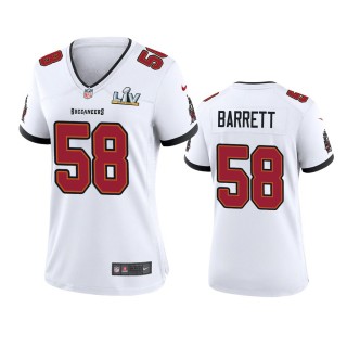 Women's Tampa Bay Buccaneers Shaquil Barrett White Super Bowl LV Game Jersey