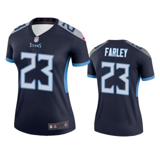 Tennessee Titans Caleb Farley Navy Legend Jersey - Women's