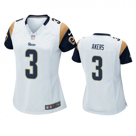 Women's Los Angeles Rams Cam Akers White Game Jersey