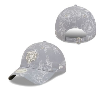 Women's Chicago Bears Gray Botanic 9TWENTY Adjustable Hat