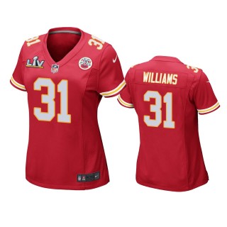 Women's Kansas City Chiefs Darrel Williams Red Super Bowl LV Game Jersey
