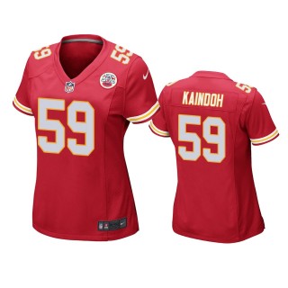 Women's Kansas City Chiefs Joshua Kaindoh Red Game Jersey