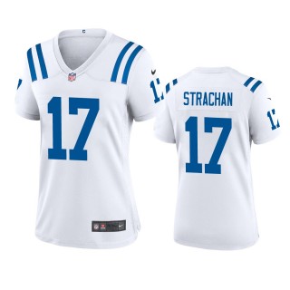 Women's Indianapolis Colts Michael Strachan White Game Jersey