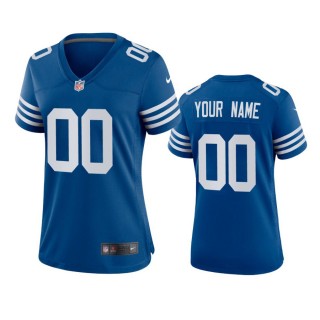 Women's Indianapolis Colts Custom Royal Alternate Game Jersey