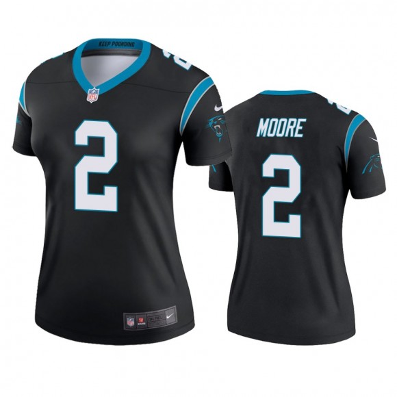 Carolina Panthers D.J. Moore Black Legend Jersey - Women's