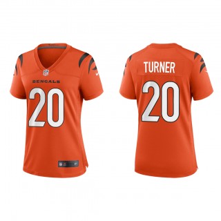 Women's D.J. Turner Orange 2023 NFL Draft Game Jersey