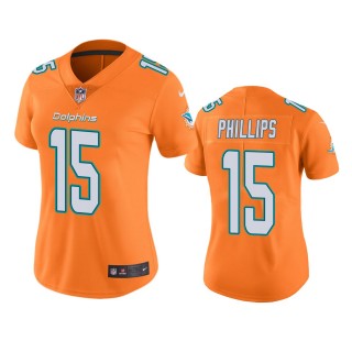 Women's Miami Dolphins Jaelan Phillips Orange Color Rush Limited Jersey