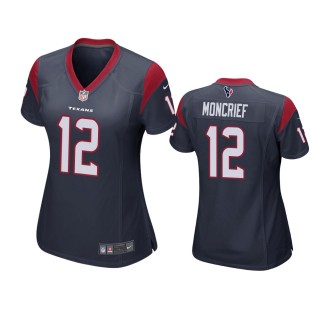 Women's Houston Texans Donte Moncrief Navy Game Jersey