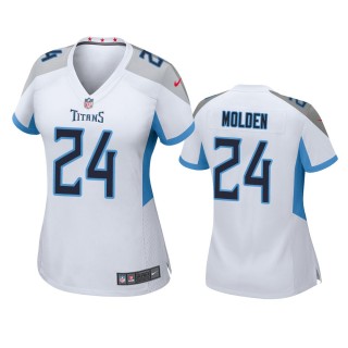 Women's Tennessee Titans Elijah Molden White Game Jersey
