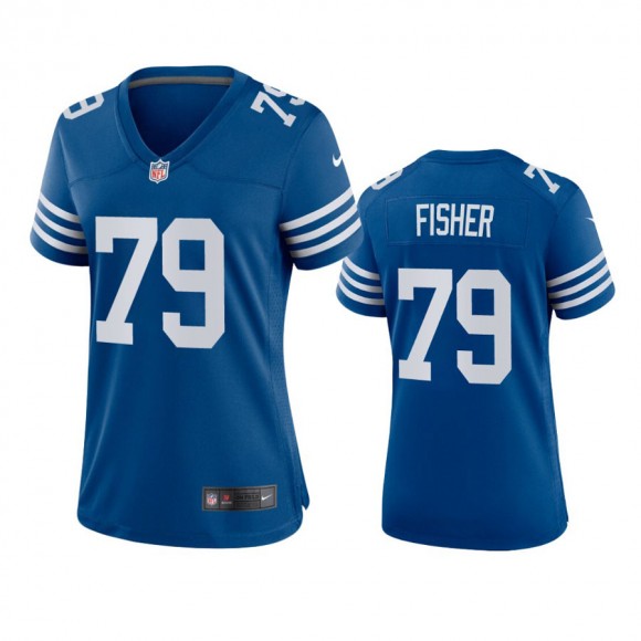 Women's Indianapolis Colts Eric Fisher Royal Alternate Game Jersey
