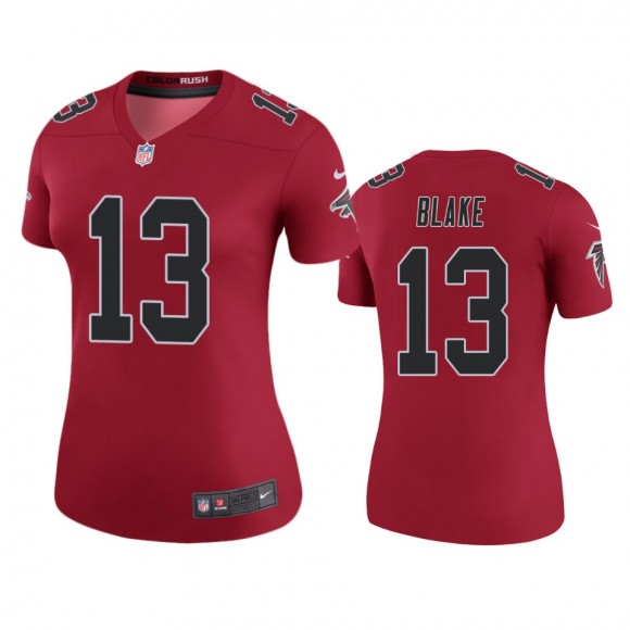 Atlanta Falcons Christian Blake Red Color Rush Legend Jersey - Women's