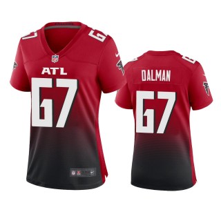 Women's Atlanta Falcons Drew Dalman Red Alternate Game Jersey
