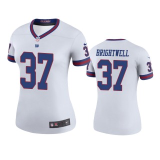New York Giants Gary Brightwell White Color Rush Legend Jersey - Women's