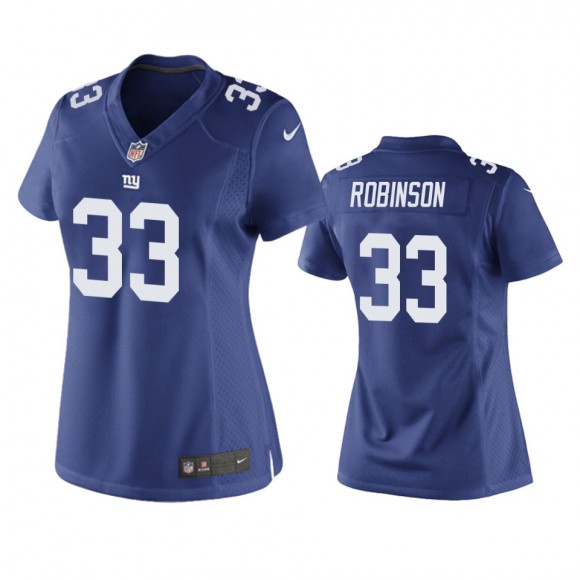 Women's New York Giants Aaron Robinson Royal Game Jersey