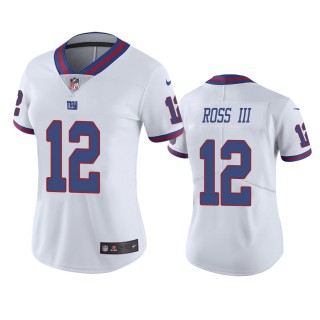 Women's New York Giants John Ross III White Color Rush Limited Jersey
