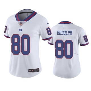 Women's New York Giants Kyle Rudolph White Color Rush Limited Jersey