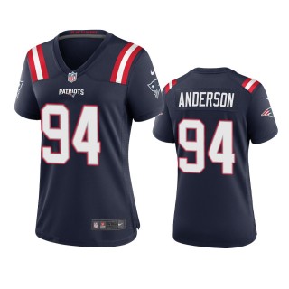 Women's New England Patriots Henry Anderson Navy Game Jersey