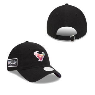 Women's Houston Texans Black 2023 NFL Crucial Catch Adjustable Hat