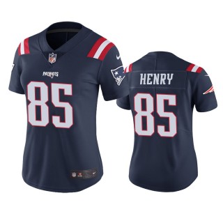 Women's New England Patriots Hunter Henry Navy Color Rush Limited Jersey