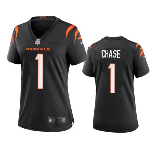 Women's Cincinnati Bengals Ja'Marr Chase Black Game Jersey