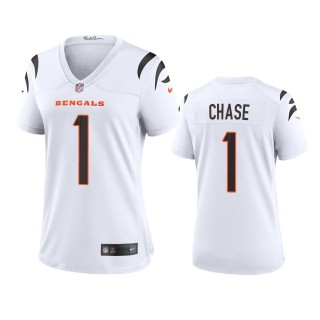 Women's Cincinnati Bengals Ja'Marr Chase White Game Jersey