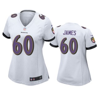 Women's Baltimore Ravens Ja'Wuan James White Game Jersey