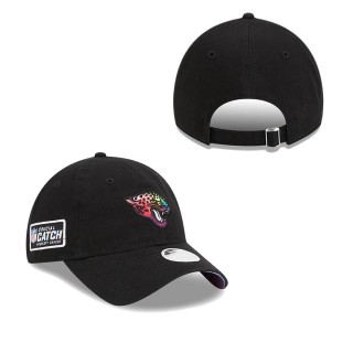 Women's Jacksonville Jaguars Black 2023 NFL Crucial Catch Adjustable Hat