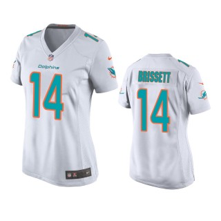 Women's Miami Dolphins Jacoby Brissett White Game Jersey