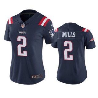 Women's New England Patriots Jalen Mills Navy Color Rush Limited Jersey