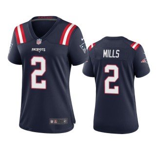Women's New England Patriots Jalen Mills Navy Game Jersey