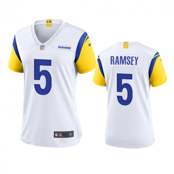 Women's Los Angeles Rams Jalen Ramsey White Alternate Game Jersey