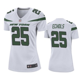 Women's New York Jets Brandin Echols White Game Jersey