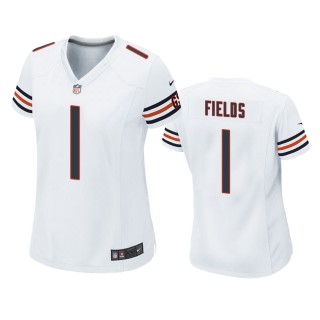 Women's Chicago Bears Justin Fields White Game Jersey