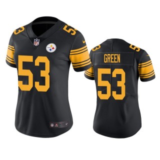 Women's Pittsburgh Steelers Kendrick Green Black Color Rush Limited Jersey