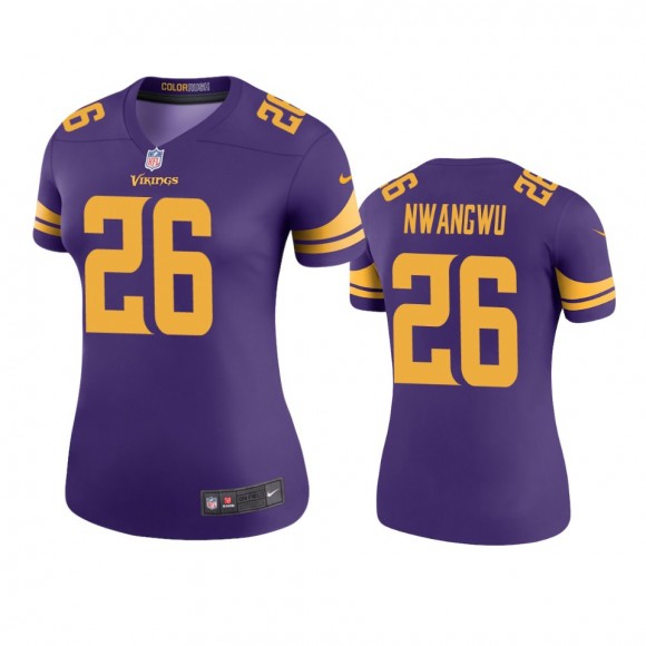 Minnesota Vikings Kene Nwangwu Purple Color Rush Legend Jersey - Women's