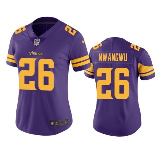 Women's Minnesota Vikings Kene Nwangwu Purple Color Rush Limited Jersey