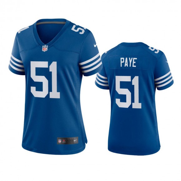 Women's Indianapolis Colts Kwity Paye Royal Alternate Game Jersey