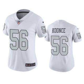 Women's Las Vegas Raiders Malcolm Koonce White Color Rush Limited Jersey