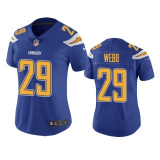 Women's Los Angeles Chargers Mark Webb Royal Color Rush Limited Jersey