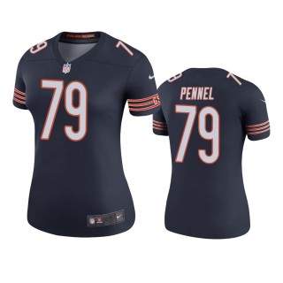 Chicago Bears Mike Pennel Navy Color Rush Legend Jersey - Women's