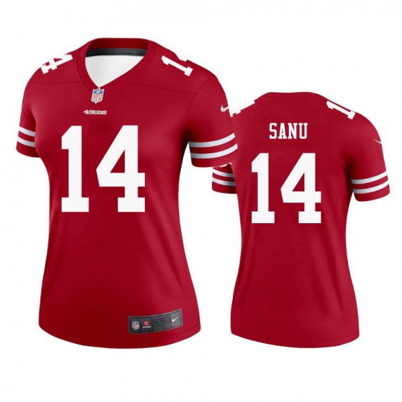 San Francisco 49ers Mohamed Sanu Scarlet Legend Jersey - Women's