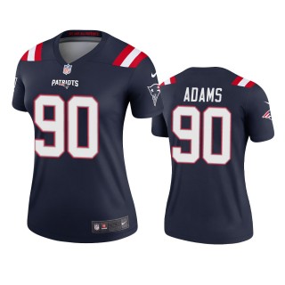 New England Patriots Montravius Adams Navy Legend Jersey - Women's